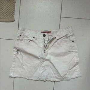 GAP Off-White Denim Skirt